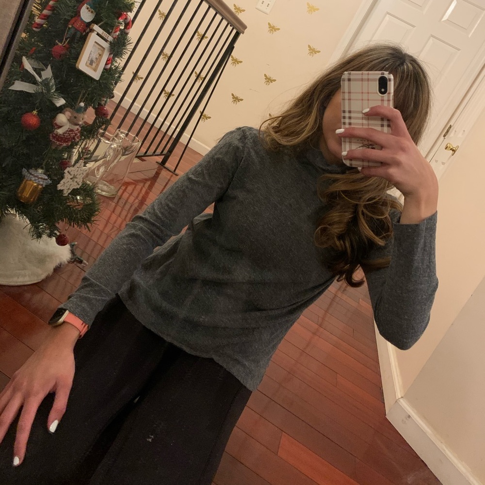 Madewell Gray Long Sleeve Shirt
